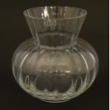 A French glass vase signed ' Daum France ' Approx 7" high Please Note - we do not make reference