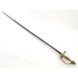 Militaria / Arms & Armour : a late 19thC Prussian civil service Epee court sword, the brass hilt