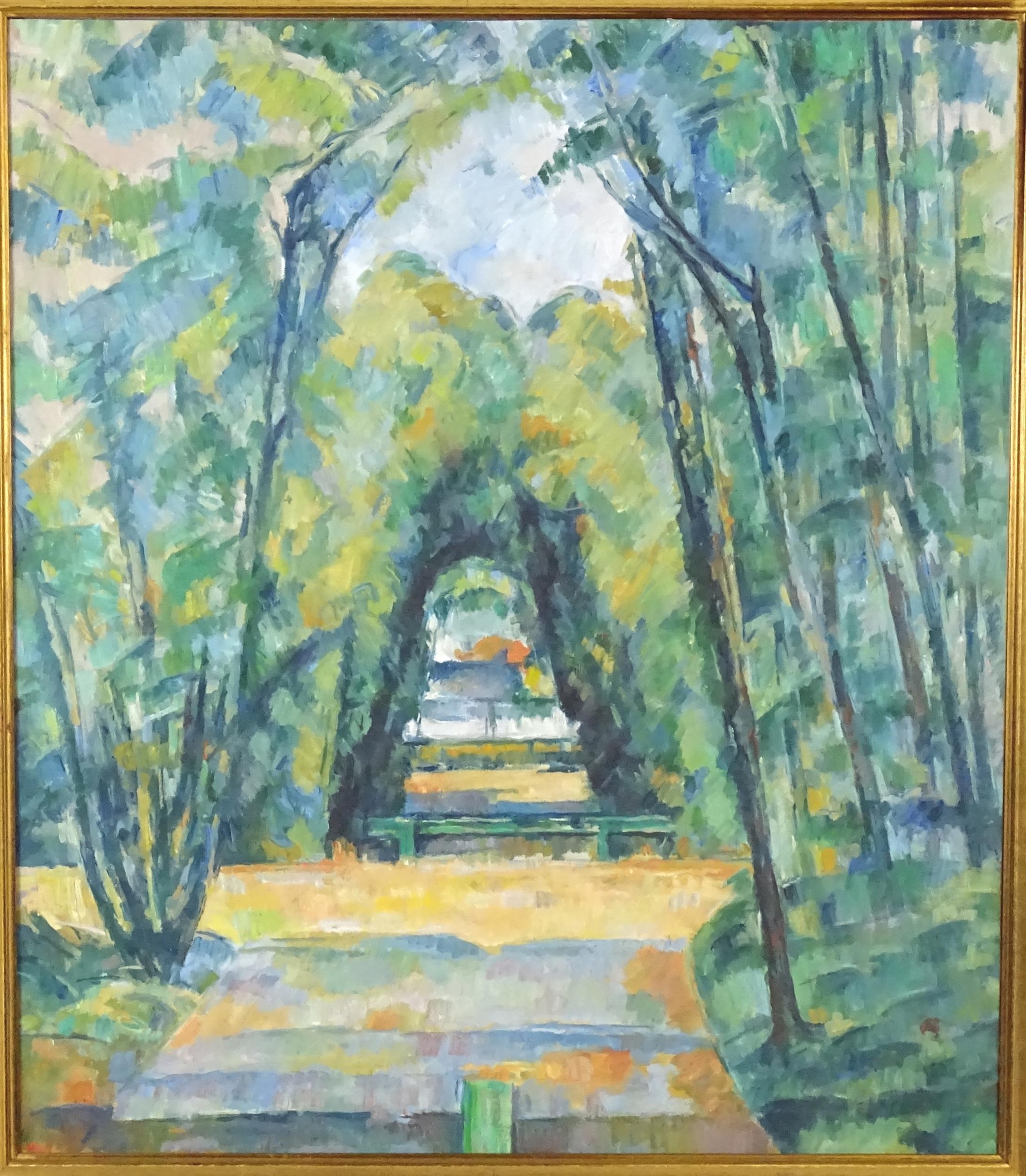 After Paul Cezanne 1839 1906 20th Century Oil On Canvas Laid On after-paul-cezanne-1839-1906-20th-century-oil-on-canvas-laid-on