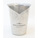 A 20thC Moet & Chandon advertising champagne bucket / wine cooler. Marked Argit France under.