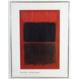 After Mark Rothko (1903-1970), Offset lithograph, Light Red Over Black (1957). Published 2004 by