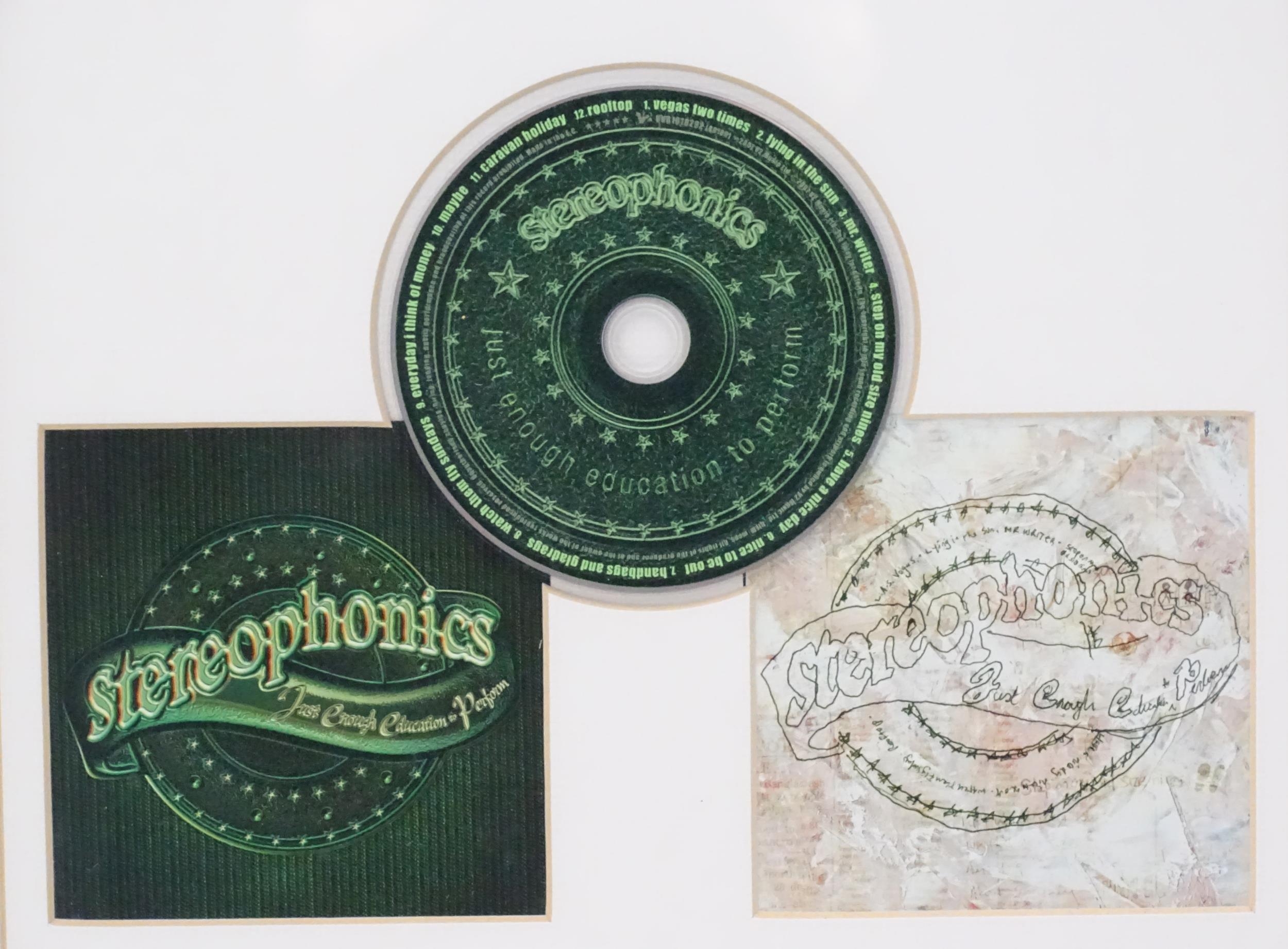 Pop Music memorabilia, Stereophonics, 'Just Enough Education to Perform' album : a framed diorama, - Image 4 of 6