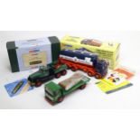 Toys: Three Corgi Toys die cast scale model vehicles comprising Corgi Classics Leyland Tanker Set,