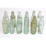 A quantity of old advertising codd bottles etc. to include examples by North & Randall Aylesbury,