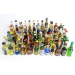 A quantity of miniatures / miniature bottles of wine / spirits / liqueurs / aperitifs, including