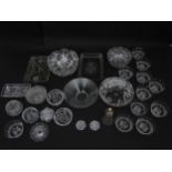 A quantity of assorted glass and cut crystal wares Please Note - we do not make reference to the