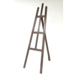 An adjustable artist's easel, marked Newman. Please Note - we do not make reference to the condition