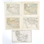 Maps: Five early 19thC engraved maps of the Middle East after Aaron Arrowsmith (1750-1823, and son