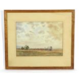 R. S. Deeves, 20th century, South African School, Watercolour, A landscape scene with a cattle /