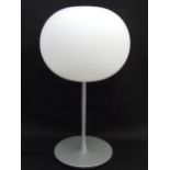 A Flos Glo-Ball table lamp with glass shade, designed by Jasper Morrison. Approx. 30 1/2" high