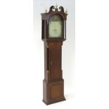 Banbury - Oxfordshire: A 19thC mahogany long case clock, the painted dial signed Drury Banbury,
