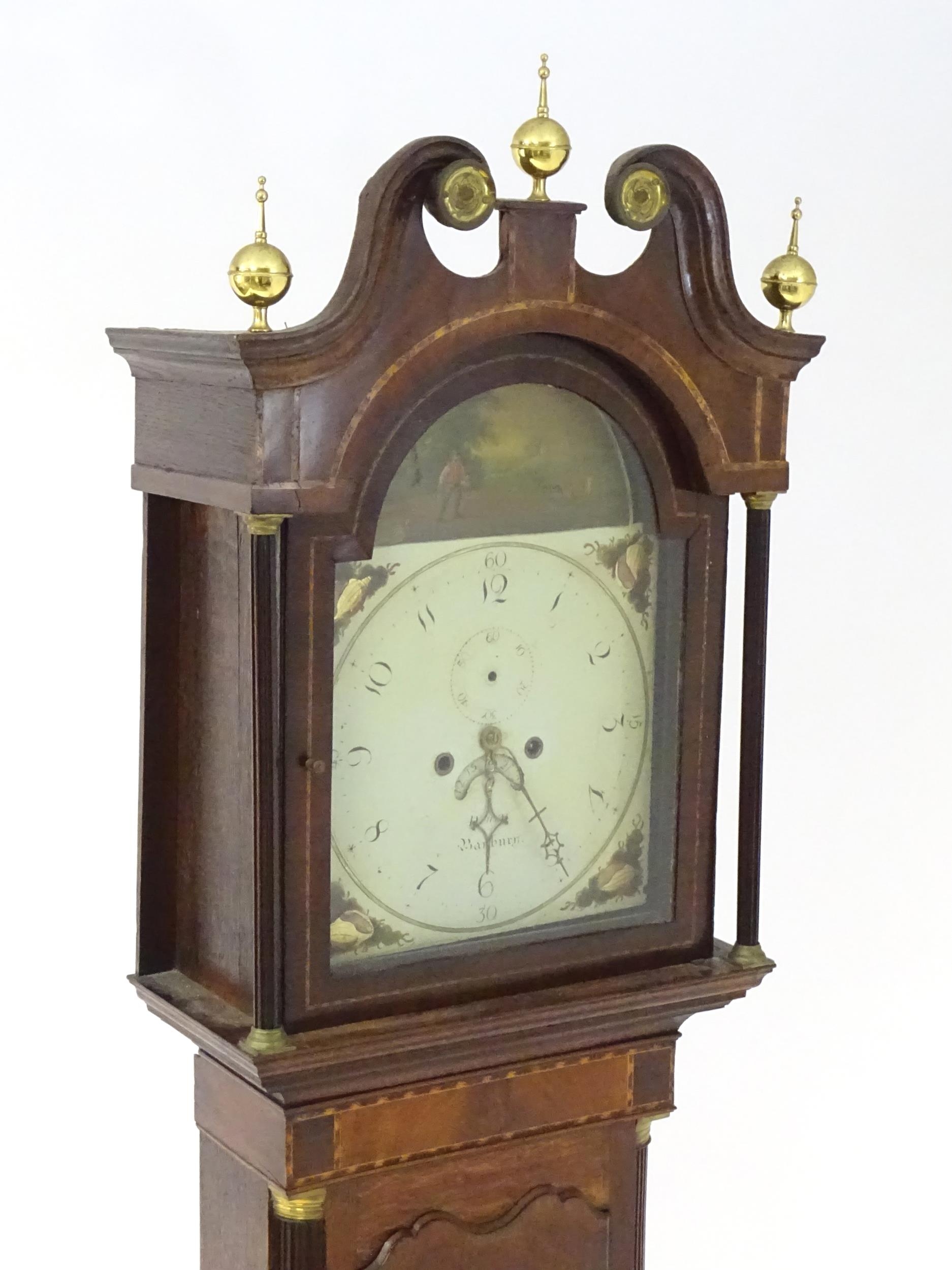 Banbury - Oxfordshire: A 19thC mahogany long case clock, the painted dial signed Drury Banbury, - Image 4 of 20