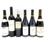 Red Wine : Six 750ml bottles of red wine comprising two bottles of Jean Didier Pinot Noir 2005, a