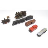 Toys: An early 20thC live steam tin plate locomotive / train by Gebruder Marklin (Germany) for A W