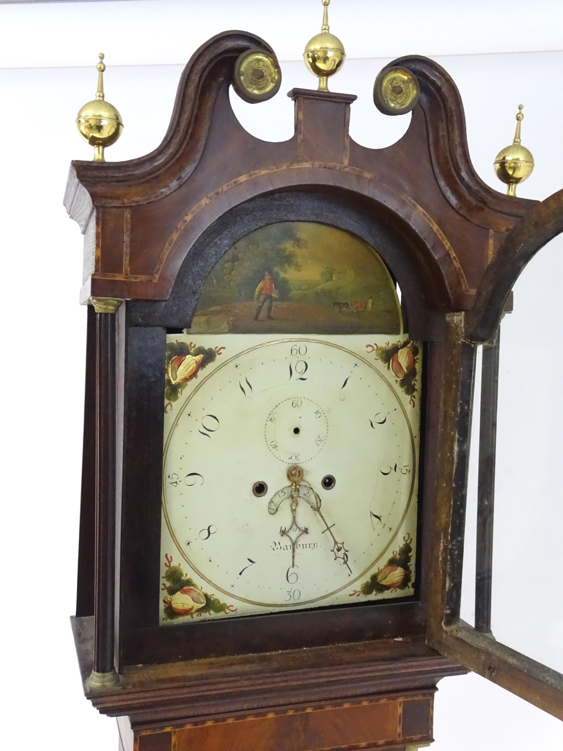 Banbury - Oxfordshire: A 19thC mahogany long case clock, the painted dial signed Drury Banbury, - Image 9 of 20