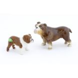 A Beswick model of a British bulldog, Bosun, model no. 1731. Together with a Sylvac model of a