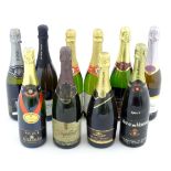 Sparkling Wine : Ten assorted bottles of sparkling wine / cava to include Pol Remy Demi-Sec,