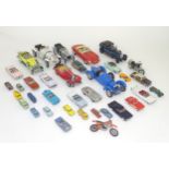 Toys : a quantity of 20thC die cast scale model cars / vehicles, comprising, Lesney to include