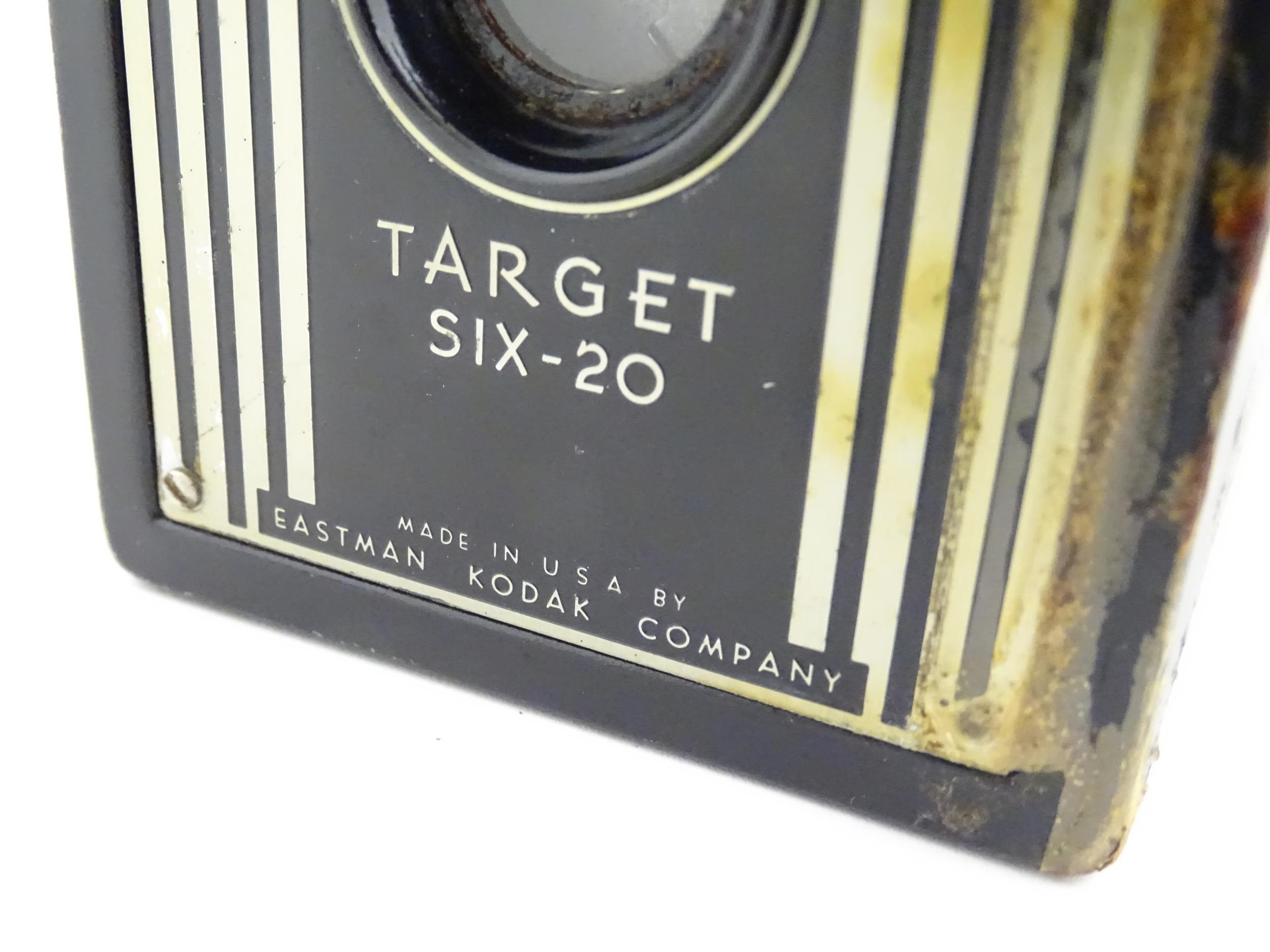 Two 20thC cameras to include a cased Kodak Brownie Target Six-20 box camera and a cased Beirette - Image 10 of 13