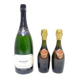 Champagne / Sparkling Wine : A 1500ml magnum bottle of Bouvet Saphir 2018 Brut de Loire, and two