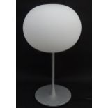 A Flos Glo-Ball table lamp with glass shade, designed by Jasper Morrison. Approx. 23" high Please