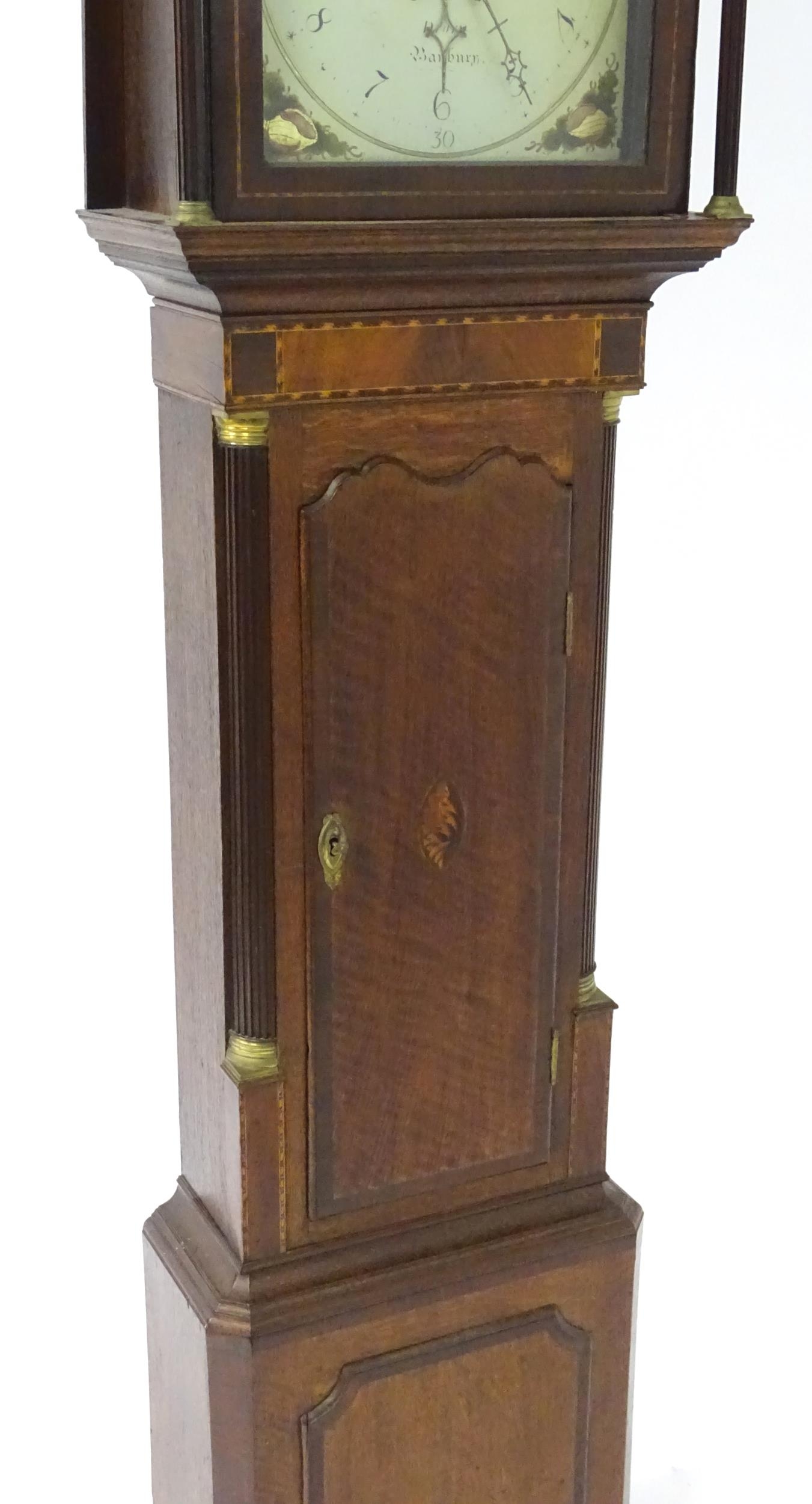 Banbury - Oxfordshire: A 19thC mahogany long case clock, the painted dial signed Drury Banbury, - Image 5 of 20