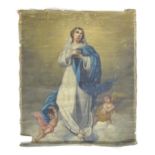 Early 20th century, Italian School, Oil on canvas, The Immaculate Conception, The Virgin Mary with
