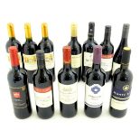 Red Wine : Twelve 750ml bottles of red wine to include three bottles of Chateau des Antonins