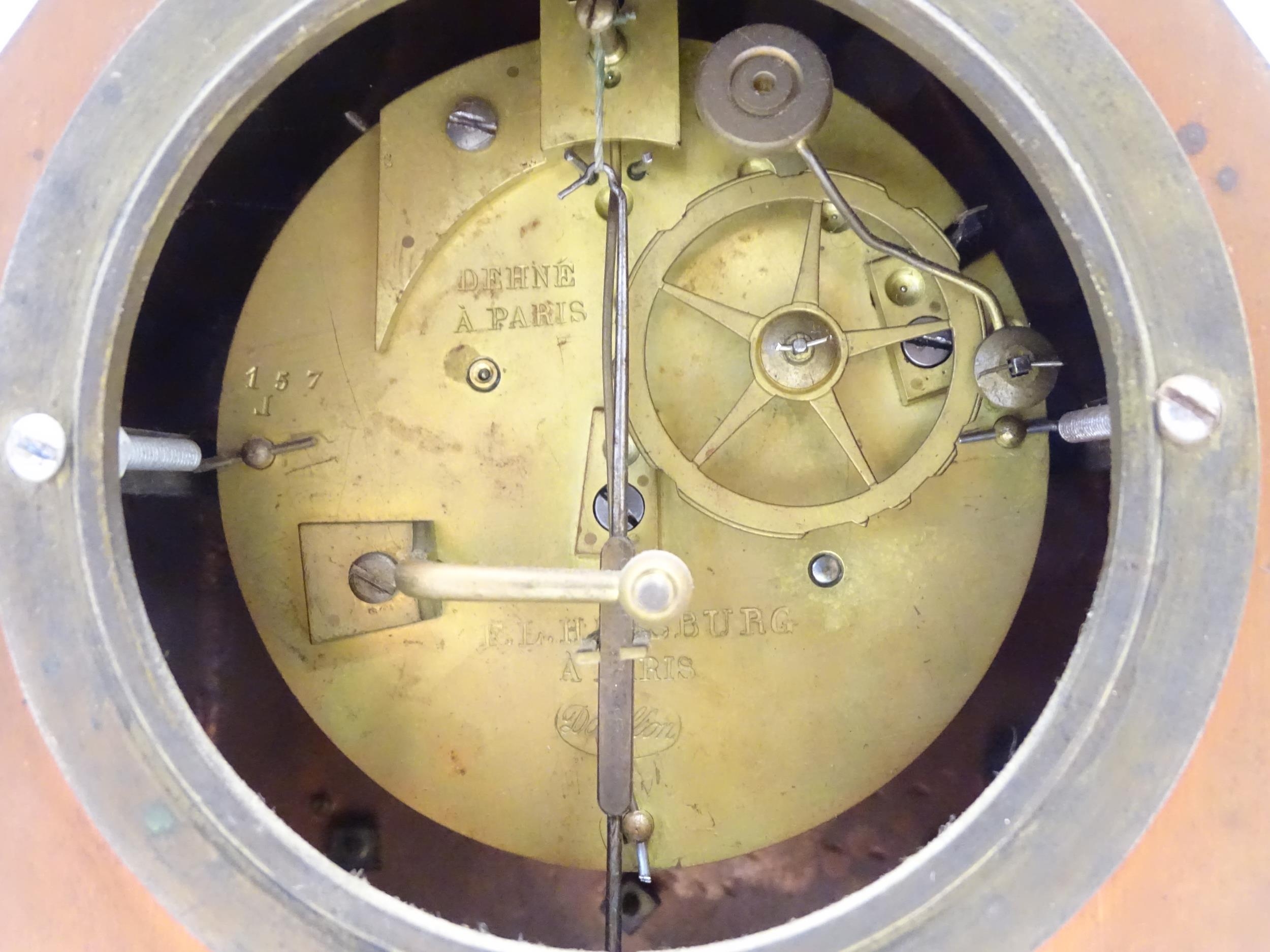 A French cathedral clock of gothic architectural design with ormolu mounts, having pointed finials - Image 14 of 16