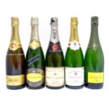 Champagne : Five assorted 750ml bottles of champagne comprising Moet & Chandon Premiere Cuvee,