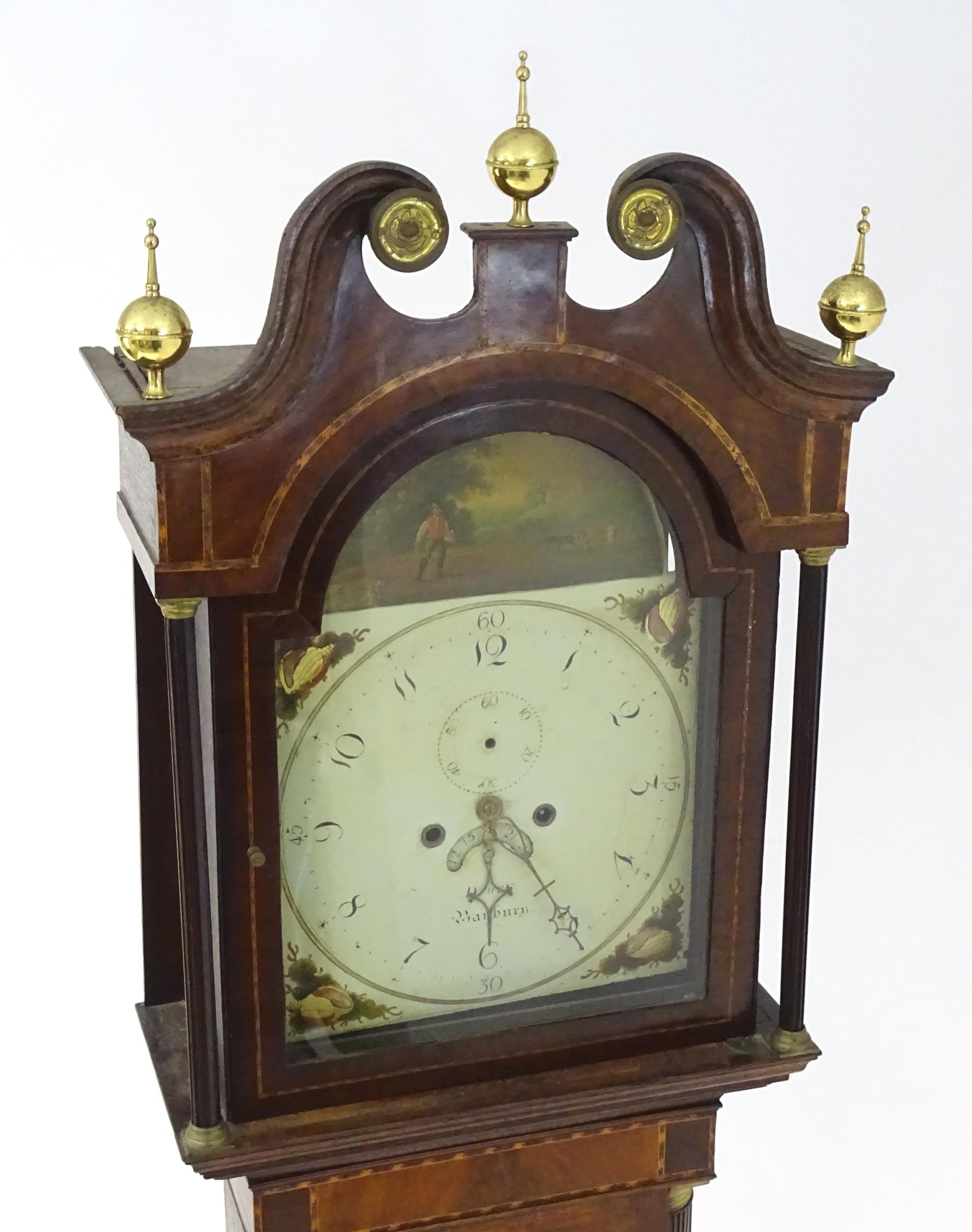 Banbury - Oxfordshire: A 19thC mahogany long case clock, the painted dial signed Drury Banbury, - Image 8 of 20