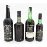 Port / Fortified Wine : Four assorted bottles of fortified wine to include a bottle of Delaforce