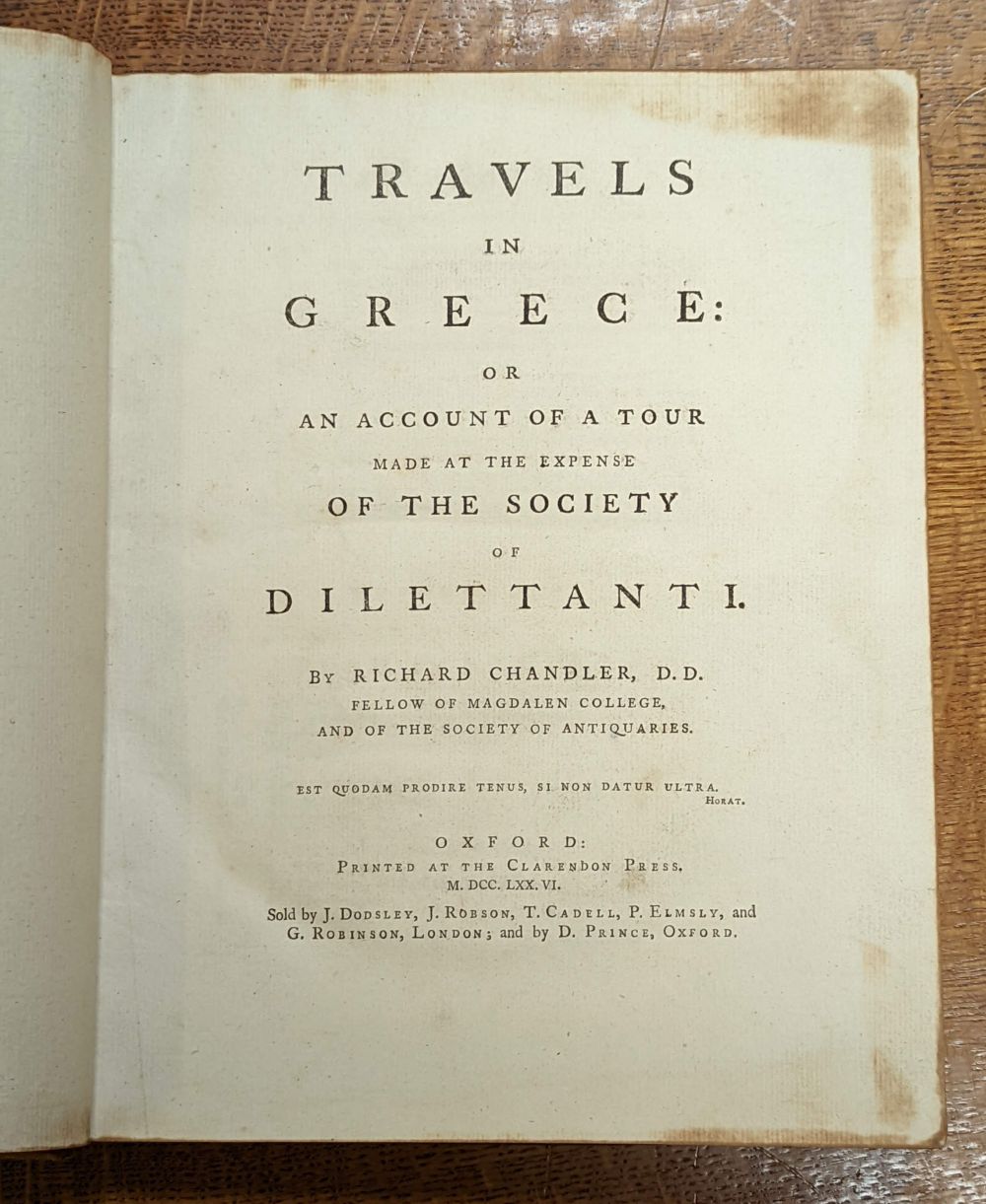 Chandler (Richard). Travels in Greece, 1776 - Image 5 of 9