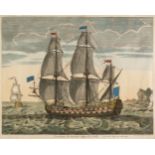 Van Vianen (Jan). Two large marine engravings, Pierre Mortier, Amsterdam, circa 1695