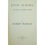 Frankau (Gilbert). Eton Echoes, Eton: G. New, 1901