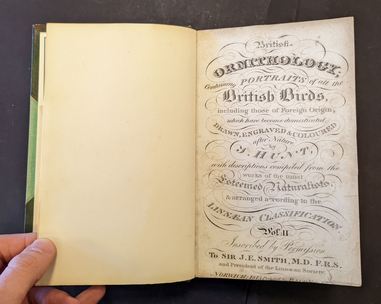 Hunt (John). British Ornithology, 3 volumes in 2, Norwich: Bacon & Co, 1815 - Image 8 of 11