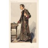 Vanity Fair Caricature. Mr William Gillette (Sherlock Holmes), 1907