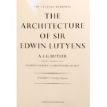 Butler (A.S.G.). Lutyens Memorial, The Architecture of Sir Edwin Lutyens, vols. 1-3, 1984