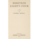 Orwell (George). Nineteen Eighty-Four, 1949...,