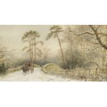 * Quatremain (William Wells). A Pair of Winter Landscapes, 1900