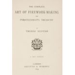 Kentish (Thomas). The Complete Art of Firework-Making. The Pyrotechnic's Treasury, new edition