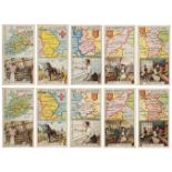 Cigarette Cards. A collection of 459 cards, all depicting maps, early-mid-20th century