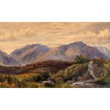 * English School. Highland Landscape watercolour, etc