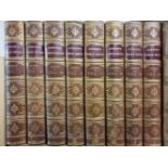 Bindings. A large collection of approximately 125 volumes of 19th-century literature