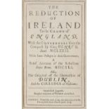 Borlase, Edmund. The Reduction of Ireland to the Crown of England... , 1st edition,