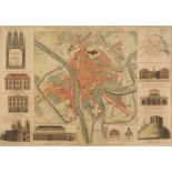 * York. Chassereau (Peter), Plan de la Ville et Foubourgs de York..., 1766