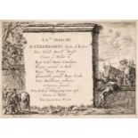 * Barbault (Jean 1718-1762), Two views of Rome, etchings