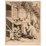 * Ostade (Adriaen Jansz. van, 1610-1685). The Cobbler, etching, 1671, and five other etchings