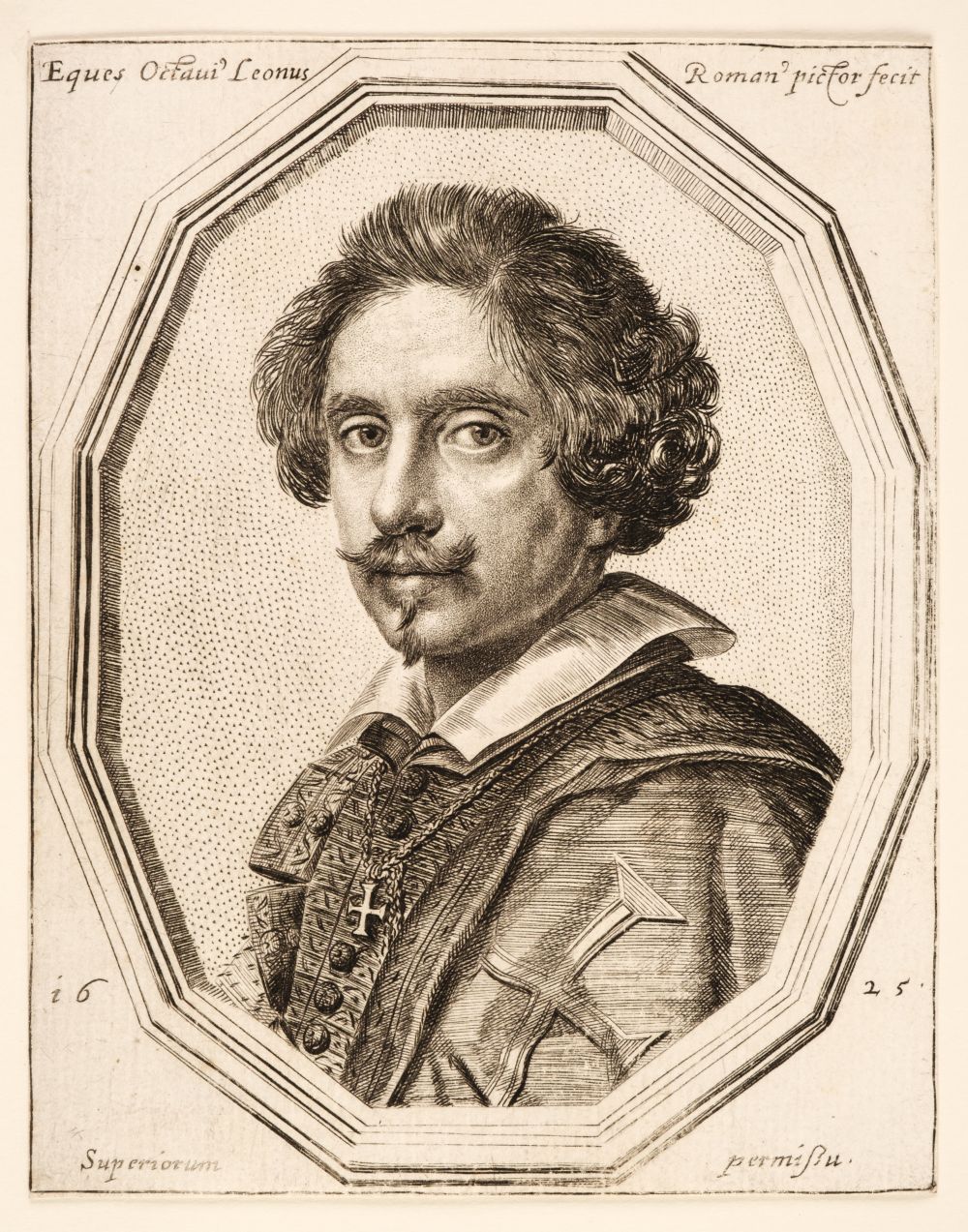 * Leoni, Ottavio (Il Padovano), Self Portrait, etching with engraving, 1625 and four other