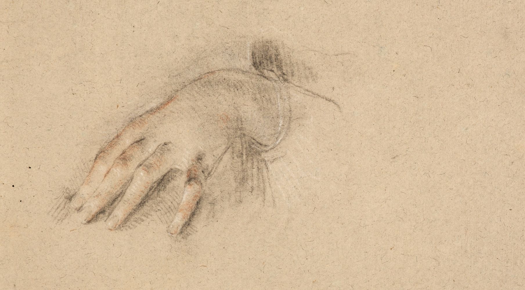 * Circle of Guido Reni (1575-1642). Head of a Youth, and Study of a female hand, - Image 3 of 3
